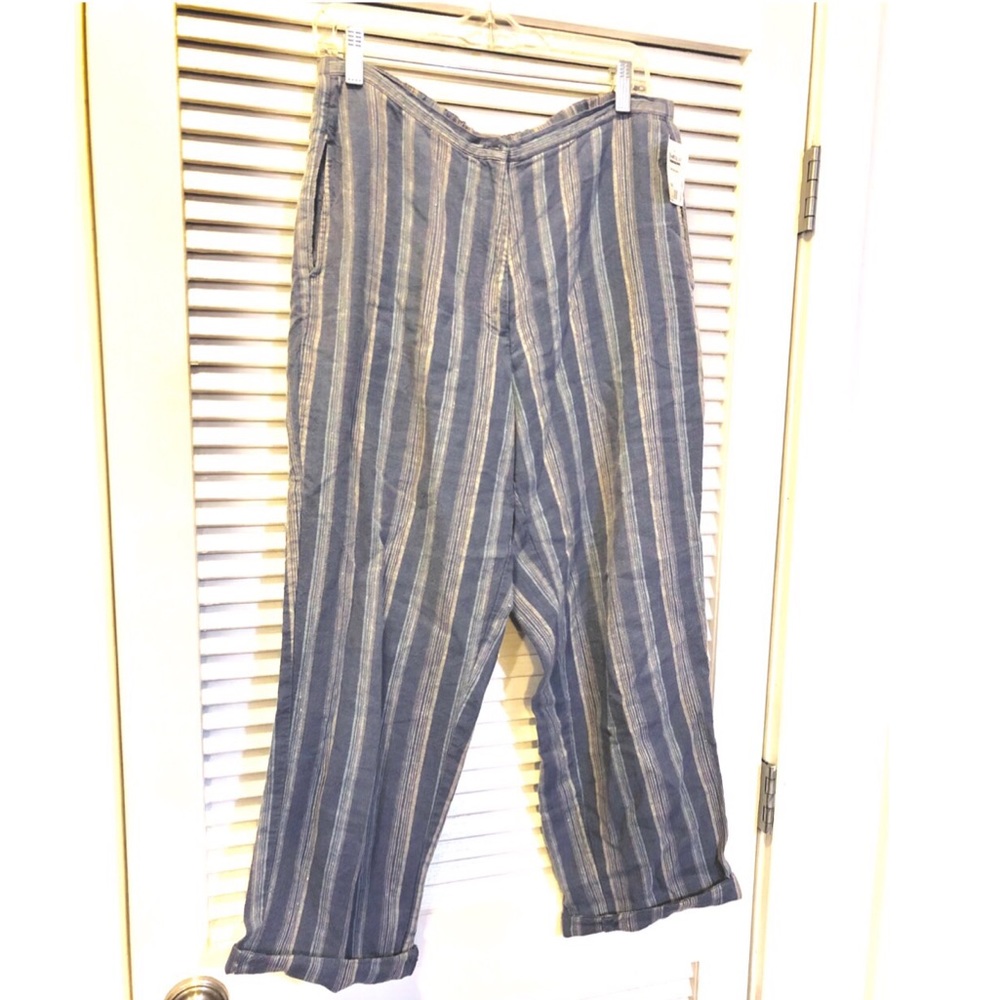 L.L Bean Linen Wide Leg Pants